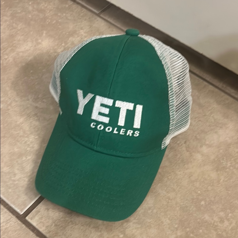 YETI Green and White Cap